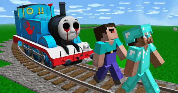 Try To Escape From Thomas The Tank Engine.EXE In Minecraft To Get A Life Suggestion